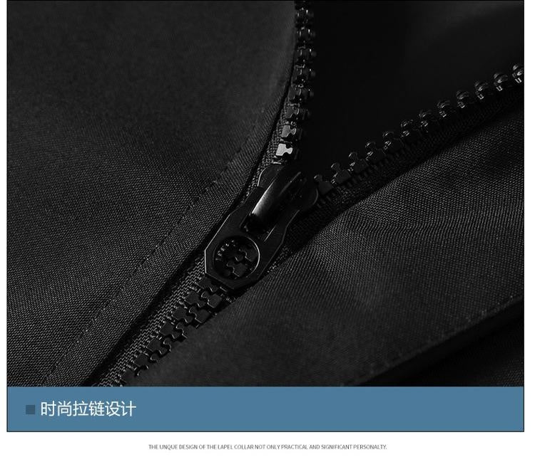 Imported Breatheable Zipper Hooded Unisex Jacket, Black