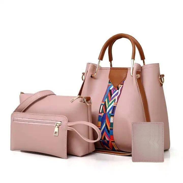 Women's Pu 4 Pcs Women Faux Leather Handbags