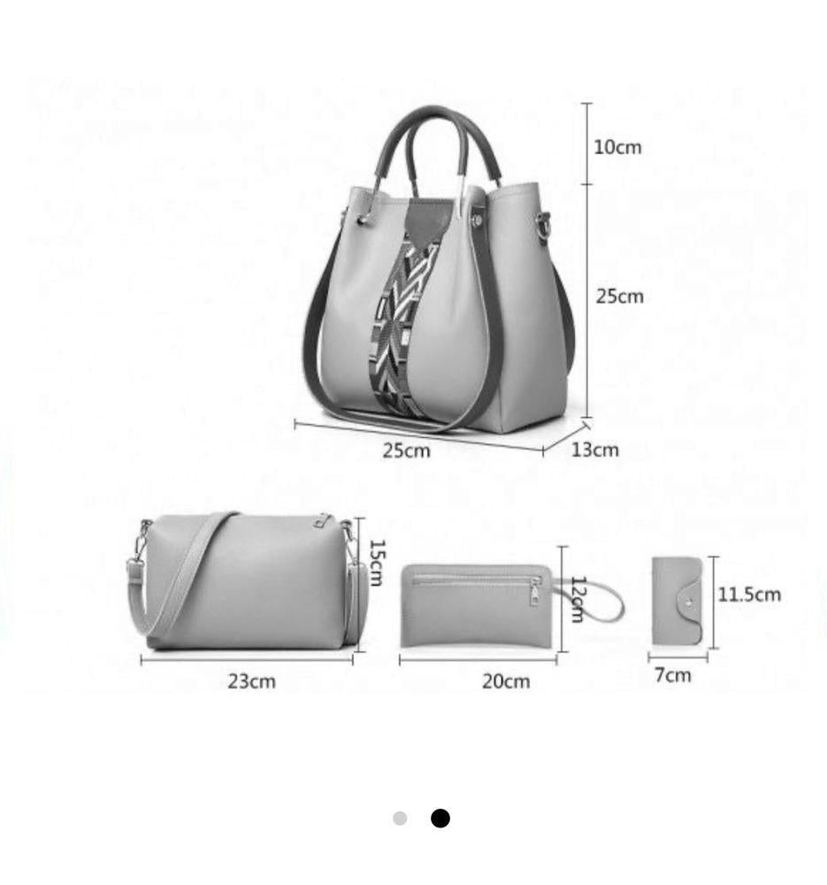 Women's Pu 4 Pcs Women Faux Leather Handbags