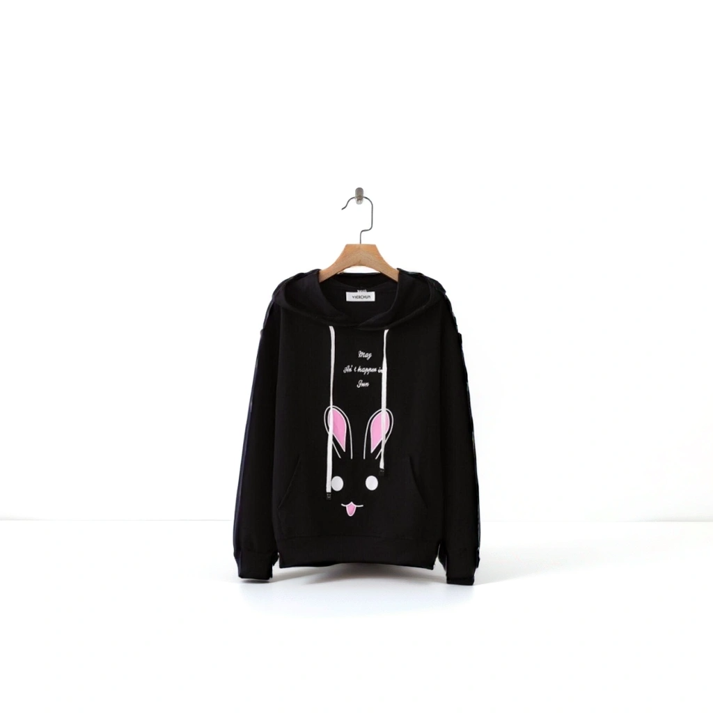 JBi Winter Rabbit Hoodie Unisex (Black)