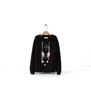 JBi Winter Rabbit Hoodie Unisex (Black)