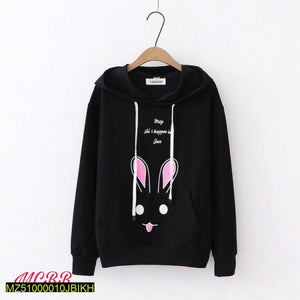 JBi Winter Rabbit Hoodie Unisex (Black)